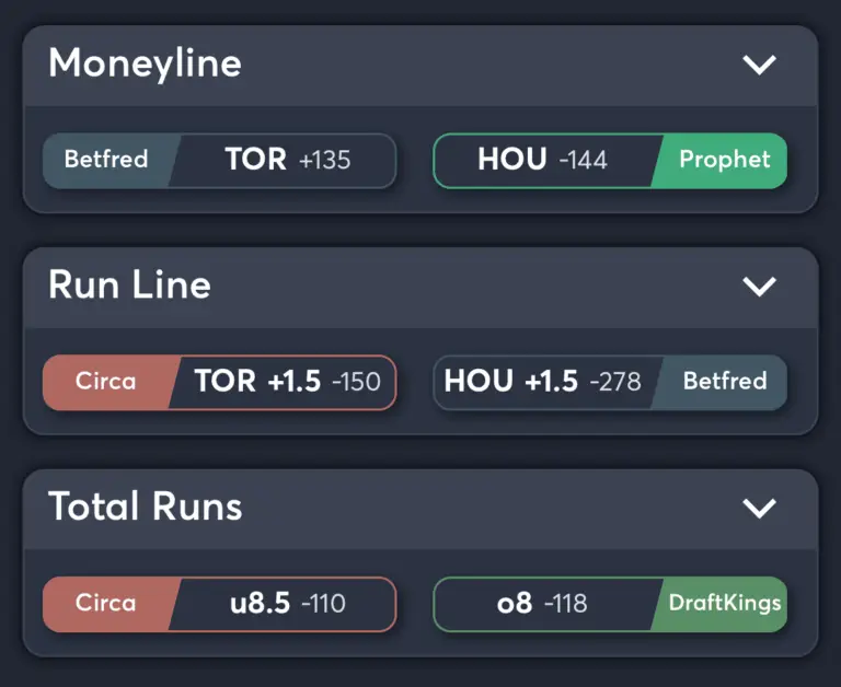 Blue Jays vs Astros Best Odds