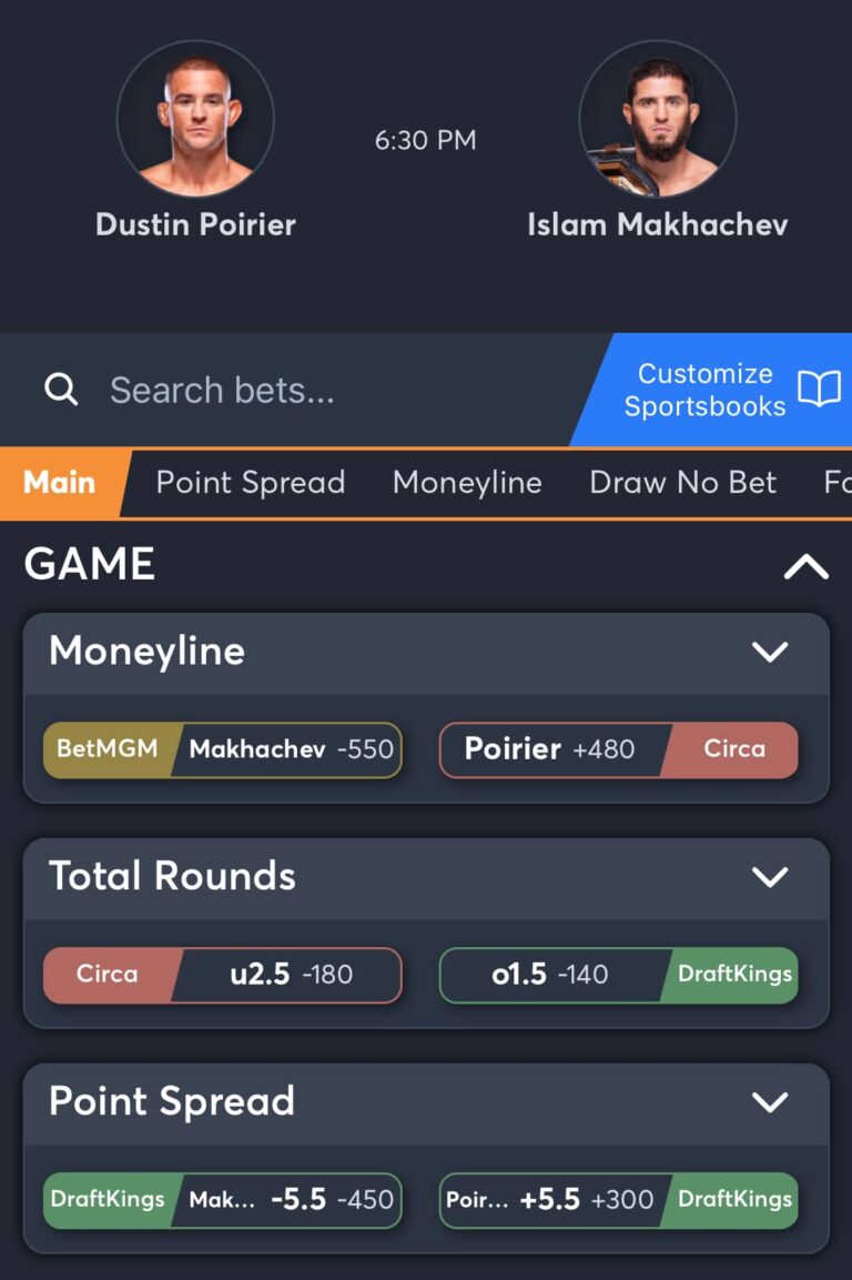 Islam Makhachev vs. Dustin Poirier best odds and bets
