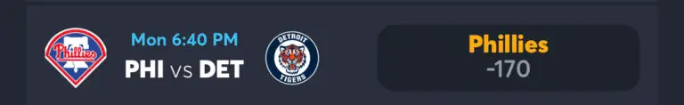 Phillies vs Tigers - AI Prediction